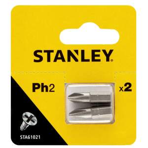 STANLEY Bit skrutkovací PH2 x 25mm, (2ks/bal) STA61021