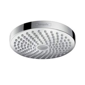 HansGrohe Croma Select E - Hlavová sprcha, 180 mm, 2 prúdy, biela/chróm 26524400