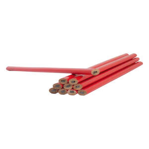 TOPTRADE Ceruzka tesárska 250 mm červená (12 ks/bal) 600008