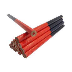 TOPTRADE Ceruzka tesárska 180 mm šesťuholník, červenomodrá (12 ks/bal) 600201