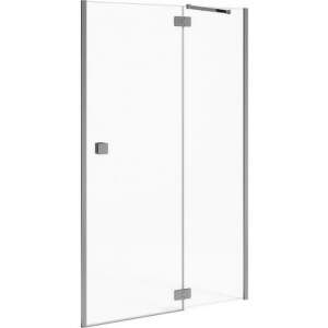 JIKA Cubito Pure - sprchové dvere jednokrídlové bezrámové s pevným segmentom 1000 / 1950mm, pravé, transparentné sklo s Jika perla Glass H2544250026681