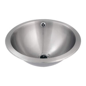 Sanela - Nerezové zápustné guľaté umývadlo, O 420 mm