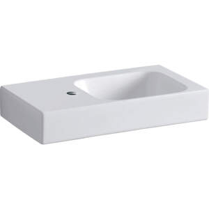 Geberit iCon xs - Umývadlo, 530 mm x 310 mm, biele - jednootvorové umývadlo, ľavé 124153000