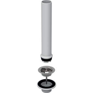 Geberit - Odtokový ventil s prepadovou rúrkou, pre umývadlové výlevky 152.122.00.1