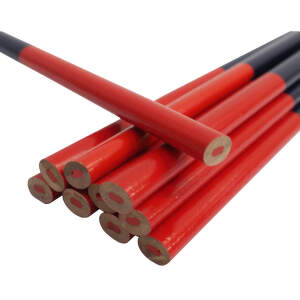TOPTRADE Ceruzka tesárska 180 mm ovál, červenomodrá (12 ks/bal) 600202
