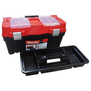 TOPTRADE Box na náradie Practic, plastový, 458 x 257 x 245 mm, 600326