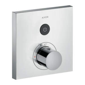Axor ShowerSelect - Termostat s podomietkovou inštaláciou, hranatá verzia, 1 spotrebiče, chróm 36714000