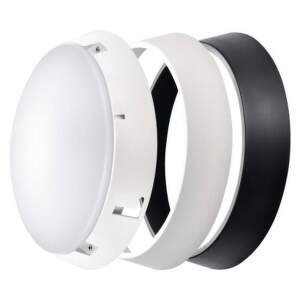 EMOS LED prisadené svietidlo ZURI, kruhové čierna/biela 14W teplá b., 1539071140