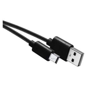EMOS Nabíjací a dátový kábel USB-A 2.0 / mini USB-B 2.0, 2 m, čierny, 2335076020