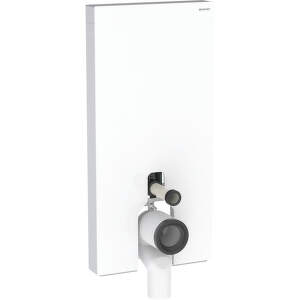 Geberit Monolith Plus - Sanitárny modul na stojace WC, 101 cm, spodný prívod vody, sklo/biela 131.202.SI.7