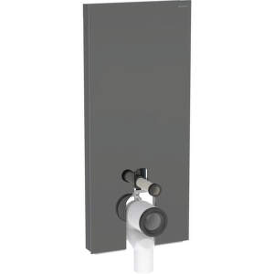 Geberit Monolith Plus - Sanitárny modul na stojace WC, 114 cm, spodný prívod vody, sklo/lávová 131.233.JK.7