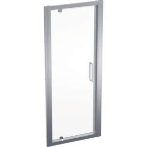 Geberit GEO - Sprchové dvere 80x190 cm, strieborná/číre sklo 560.115.00.2