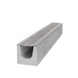 GUTTA betonový žlab A15 s pozinkovou mříží H160 1000x130x160 mm 24 ks/pal 4294684