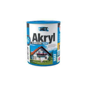 Univerzálna akrylátová farba HET Akryl MAT 0111 Sivá 0,7kg 222020017