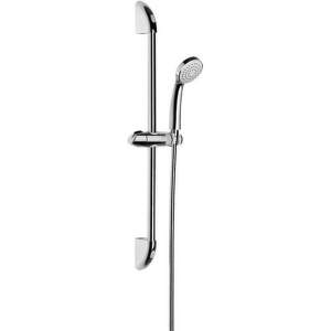 Jika Rio - Sprchová súprava, chróm – ručná sprcha 1 funkcia, sprchová hadica z nehrdzavejúcej ocele, sprchová tyč 60 cm H3651R00043711