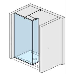Jika Pure - Sklenená stena bočná 79,5 cm na sprchovú vaničku 140 cmx80 cm a 140 cmx90 cm s úpravou Jika Perla Glass, 800 mm x 200 mm x 2000 mm H2684220026681