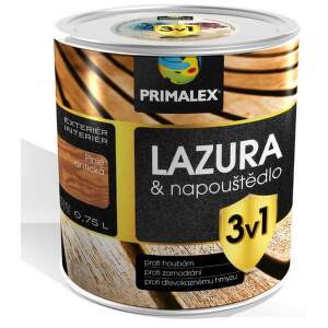 PRIMALEX Lazúra a napúšťadlo 3v1 Borovica lesná 2,5 l