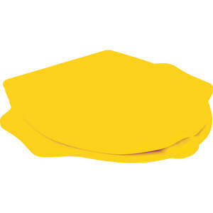 Geberit Kind - Detská WC doska s integrovanými opierkami, so softclose, žltá 573367000
