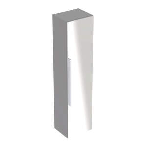 Geberit iCon - Vysoká skrinka s dvierkami a zrkadlom, 360x1500x309 mm, platinová lesklá 840152000