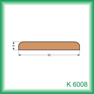KODREFA Plochá krycia lišta 60 x 08 mm, smrek K6008 /2 m/