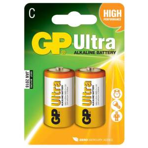 TOPTRADE Batéria GP Ultra Alkaline malé mono C 1,5 V (2 ks/bal) 605508