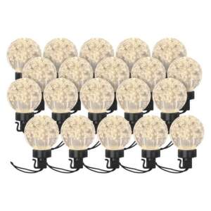 EMOS LED svetelná reťaz – 20x párty žiarovky, 7,6 m, vonkajšia aj vnútorná, teplá biela, 1550005019