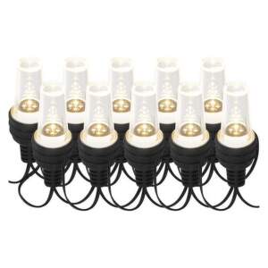 EMOS LED svetelná reťaz – 10x párty žiarovky číre, 4,5 m, vonkajšia aj vnútorná, studená biela, 1550002043