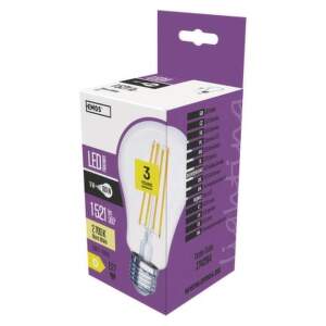 EMOS LED žiarovka Filament A67 / E27 / 11 W (100 W) / 1 521 lm / teplá biela, 1525283262