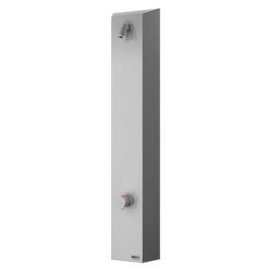 Sanela - Nerezový sprchový nástenný panel bez piezo tlačítka - pre dve vody, regulácia termostatom