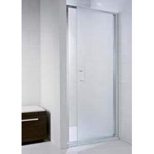 Jika Cubito Pure - Sprchové dvere 900 Ľ/P, sklo dekor arctic, strieborná lesklá H2542420026661