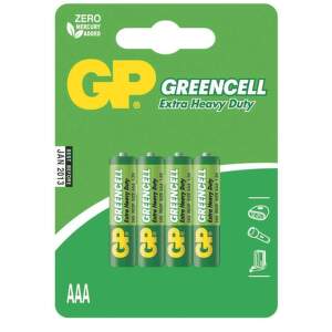 TOPTRADE Batéria GP Greencell AAA 1,5 V (4 ks/bal) 605501