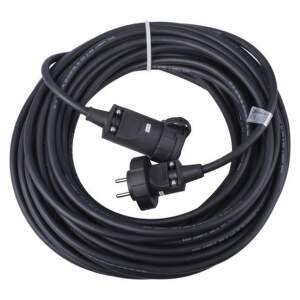 EMOS Vonkajší predlžovací kábel 20 m / 1 zásuvka / čierny / guma / 230 V / 2,5 mm2, 1914090072