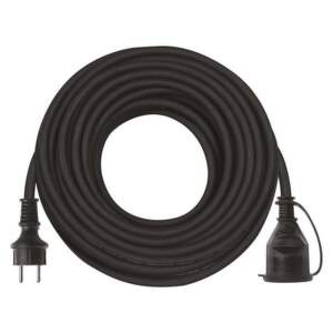 EMOS Vonkajší predlžovací kábel 25 m / 1 zásuvka / čierny / guma-neoprén / 230 V / 2,5 mm2, 1901012504