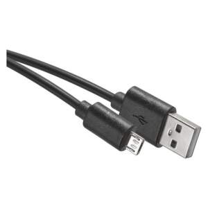 EMOS Nabíjací a dátový kábel USB-A 2.0 / micro USB-B 2.0, Quick Charge, 0,2 m, čierny, 2335070710