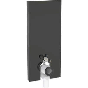 Geberit Monolith Plus - Sanitárny modul na stojace WC, 114 cm, spodný prívod vody, sklo/čierna 131.233.SJ.7