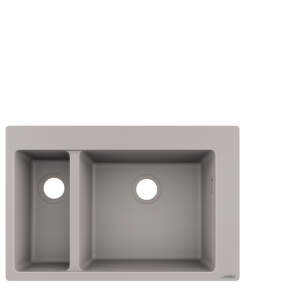 HansGrohe Drezy - Zabudovaný granitový drez S510-F635, betónová sivá 43315380