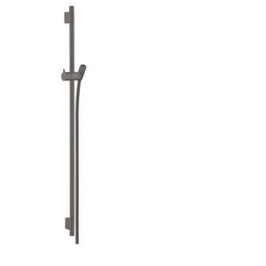 HansGrohe Unica'S - Sprchová tyč 900 mm so sprchovou hadicou, kefovaný čieny chróm 28631340