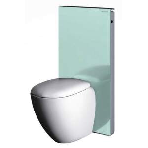 Geberit Monolith - Sanitárny modul na stojace WC, 101 cm, bočný prívod vody, mätovo zelená 131.003.SL.5