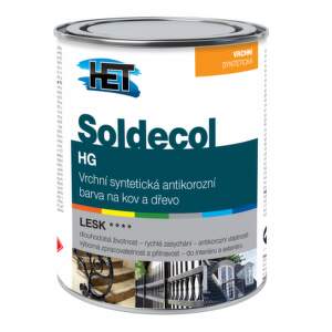 HET Syntetická antikorózna farba Soldecol HG 2880 Hnedý palisander 0,75l 440270001
