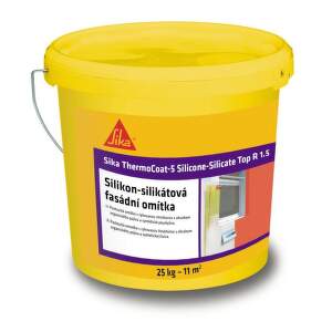 Pastovitá omietka Sika ThermoCoat 5 Silicone-Silicate Top, 25 kg