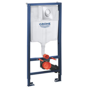 Grohe Rapid SL - Predstenová inštalácia s nádržkou pre závesné WC, tlačidlo Skate Air S, chróm 39503000