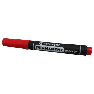 TOPTRADE Značkovač permanentný CENTROPEN 8566/1 červený, 2,5 mm (10 ks/bal) 800710