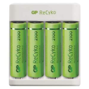 EMOS GP nabíjačka batérií Eco E411 + 4× AA 2100 + 4× AAA 800, 1604841111