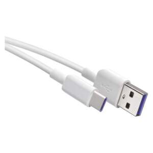 EMOS Nabíjací a dátový kábel USB-A 2.0 / USB-C 2.0, 1,5 m, biely, 2335076011