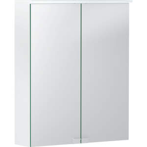 Geberit Option - Zrkadlová skrinka s osvetlením, 560x675x180 mm, biela 500.258.00.1