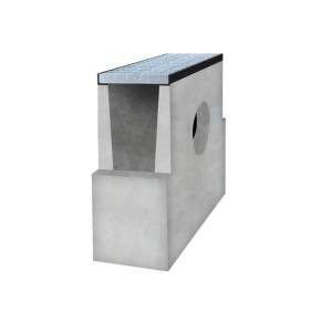 GUTTA betonová vpusť pro spádový žlab A15 s pozinkovou mříží H250 500x200x500 mm 4294782x