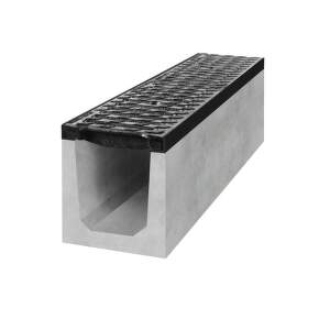 GUTTA spádový betonový žlab D400/7 s  litinovou mříží H250 1000x200x250 mm 4294821x