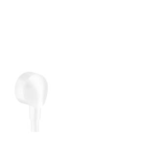 HansGrohe Fixfit - Prípojka hadice E bez spätného ventilu, matná biela 27454700
