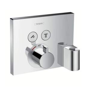HansGrohe Shower Select - Termostatická batéria pod omietku, s 2 výstupmi, chróm 15765000