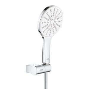Grohe Rainshower SmartActive - Súprava sprchovej hlavice 130 9,5 l/min, 3 prúdy, držiaku a hadice, mesačná biela 26580LS0